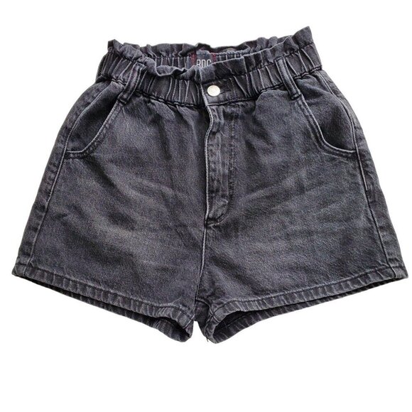 BDG Pull-On High Waisted Mom Short Black Denim Size XS - Picture 5 of 16